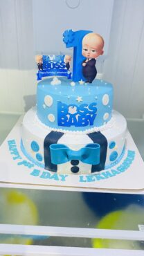 Boss baby theme cake