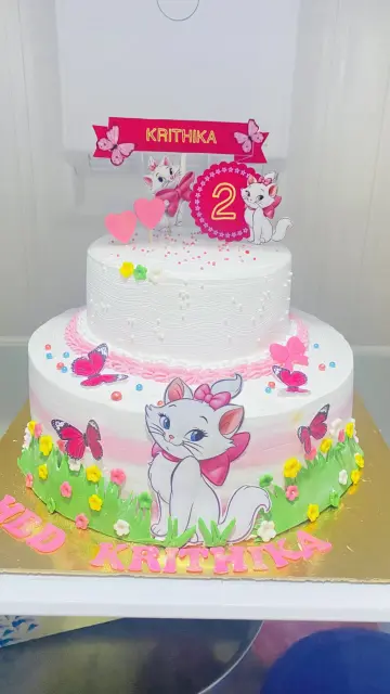 Cat theme cake