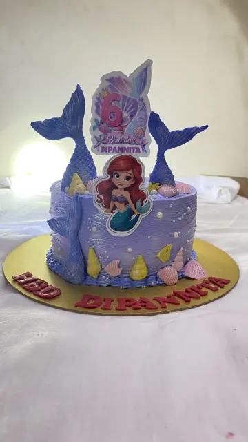 Marmaid theme cake
